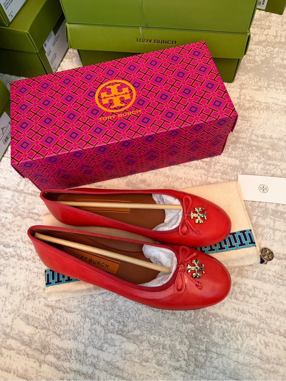 Tory Burch Charm Ballet Flats - Picture 3 of 14